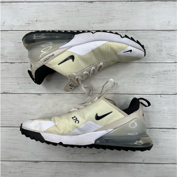 Nike Men’s Air Max 270 Golf Size 10 ‘White Black’ Shoes Sneakers [CK6483-102] - Picture 1 of 12